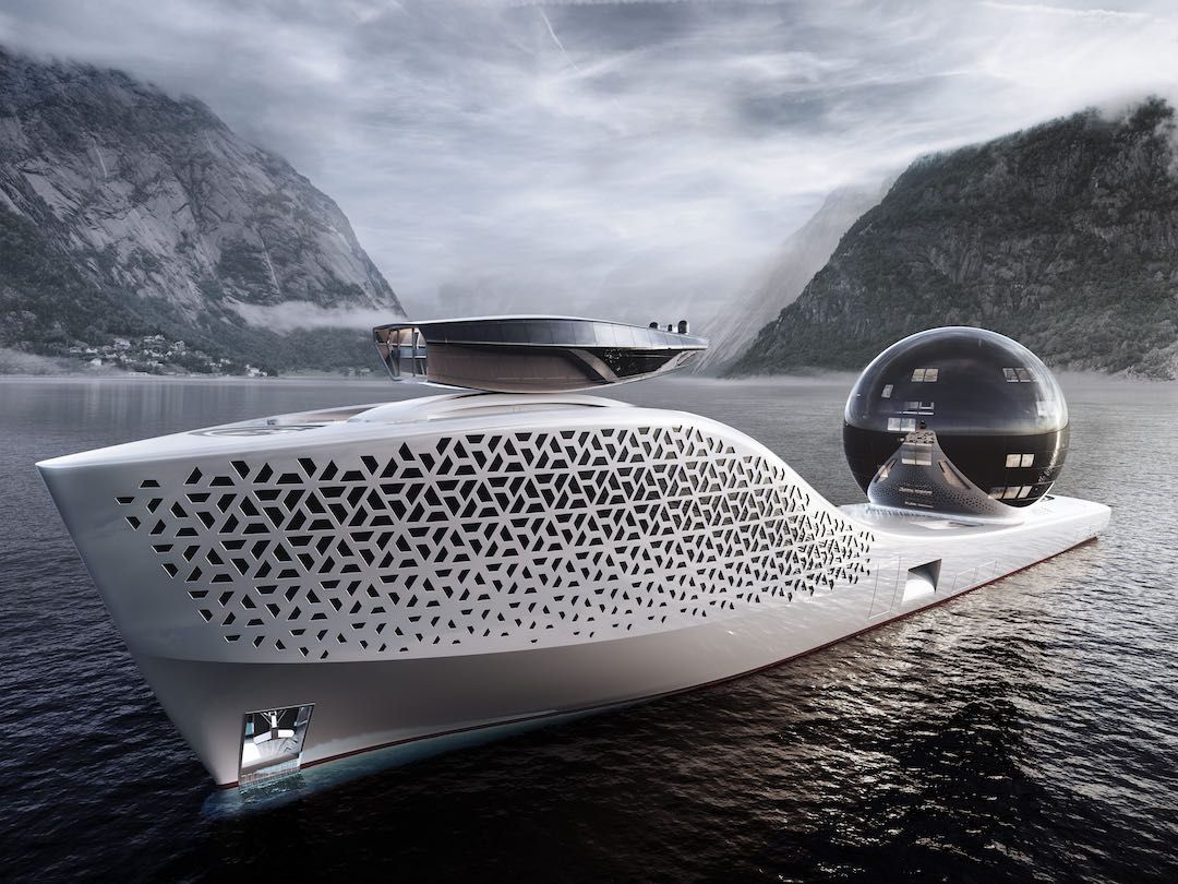 futuristic yacht concept